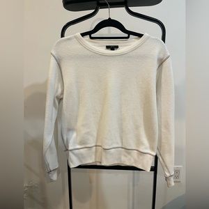 J. Crew Fuzzy White Sweater